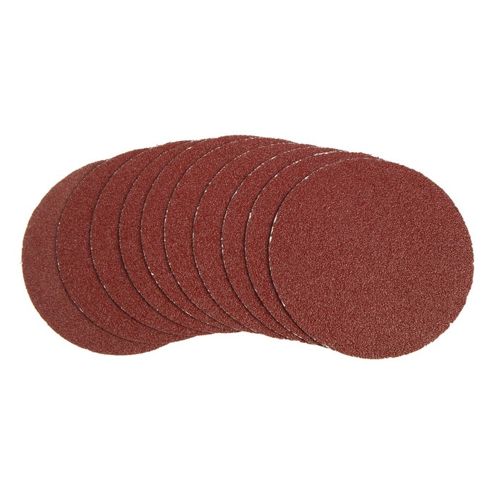 Круг абразивный шлифовальный под Круг абразивный шлифовальный под "липучку" ТУНДРА, 125 мм, Р36, 10 шт.