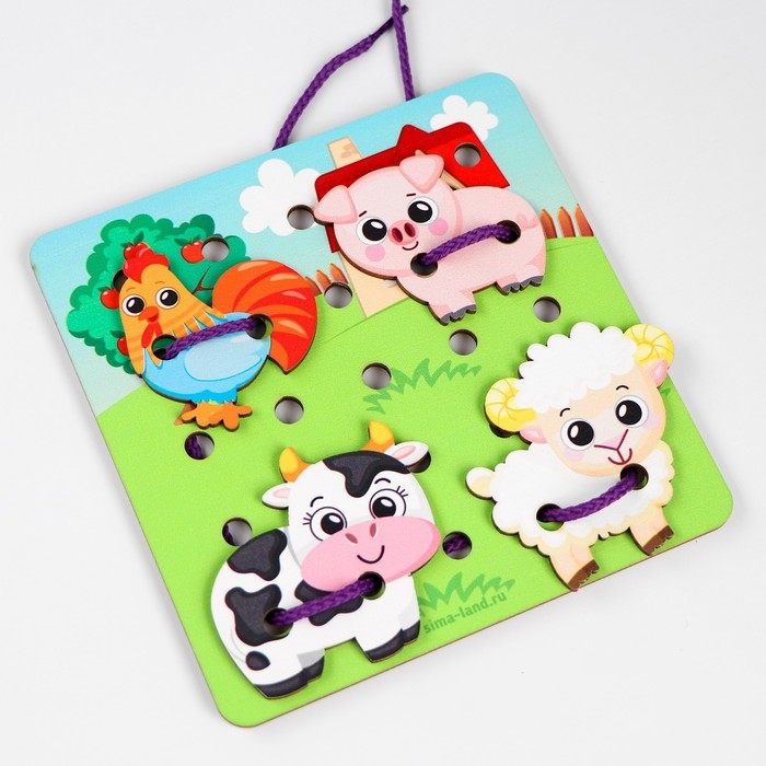 Шнуровка «Друзья на прогулке» Шнуровка «Друзья на прогулке»