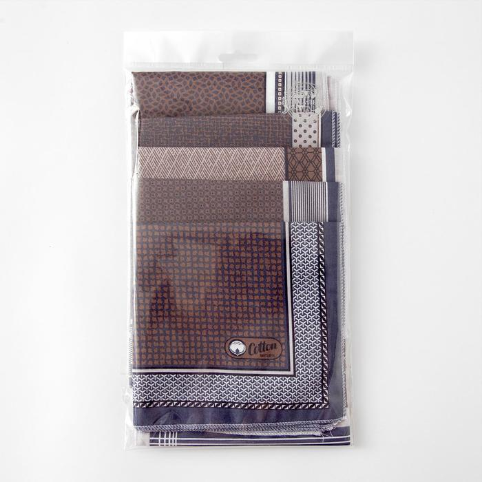 Платки носовые мужские Этель  Платки носовые мужские Этель "Серджио" 30*30 см,(набор 12 шт,) цв.фиолетовый, рис. МИКС