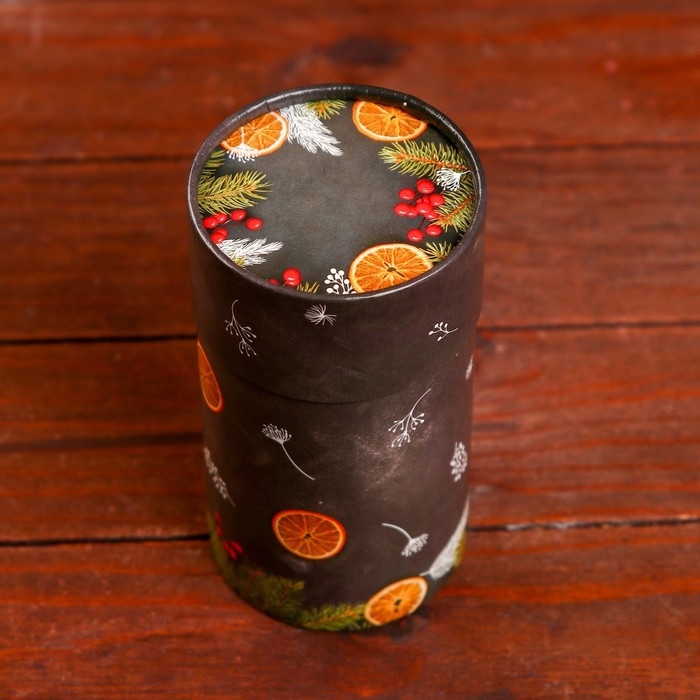 Коробка  Коробка "Мандарины" завальцованная без окна 8 х 14,5 см