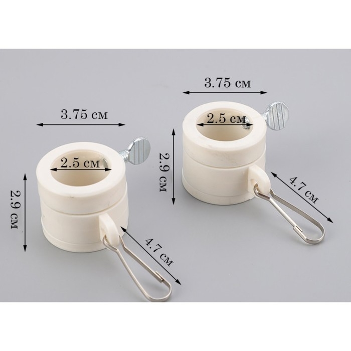 Пластиковые анти-наматывающие крепления для флага, флагштока, d-2.5 см, 2 шт Пластиковые анти-наматывающие крепления для флага, флагштока, d-2.5 см, 2 шт