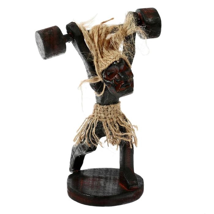 Сувенир дерево Сувенир дерево "Абориген-штангист" 30 см