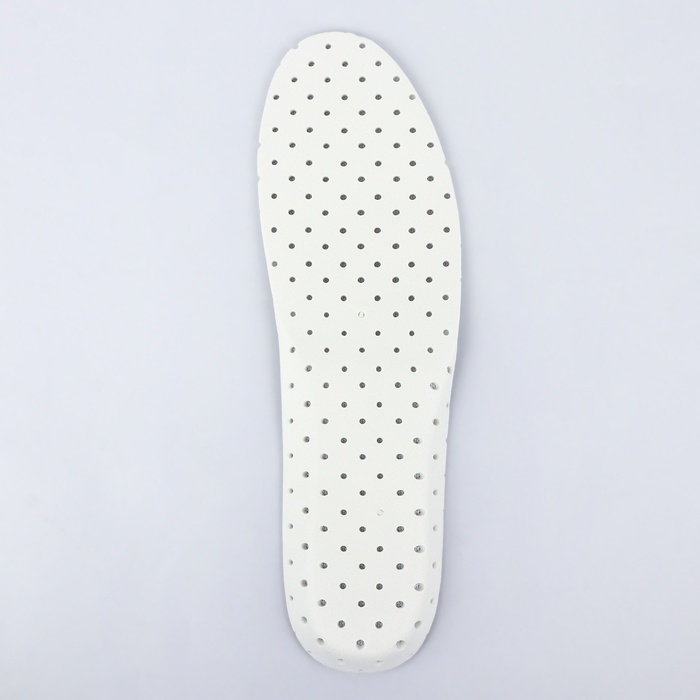 Стельки для обуви, универсальные, дышащие, р-р RU до 44 (р-р Пр-ля до 46), 28 см, пара, белые Стельки для обуви, универсальные, дышащие, р-р RU до 44 (р-р Пр-ля до 46), 28 см, пара, белые