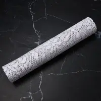 Коврик противоскользящий Доляна &laquo;Цветы&raquo;, 30&times;100 см, белый