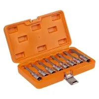 Набор головок 1/2"DR со вставками TORX, L=100мм, 8пр. (T20-T60), кейс