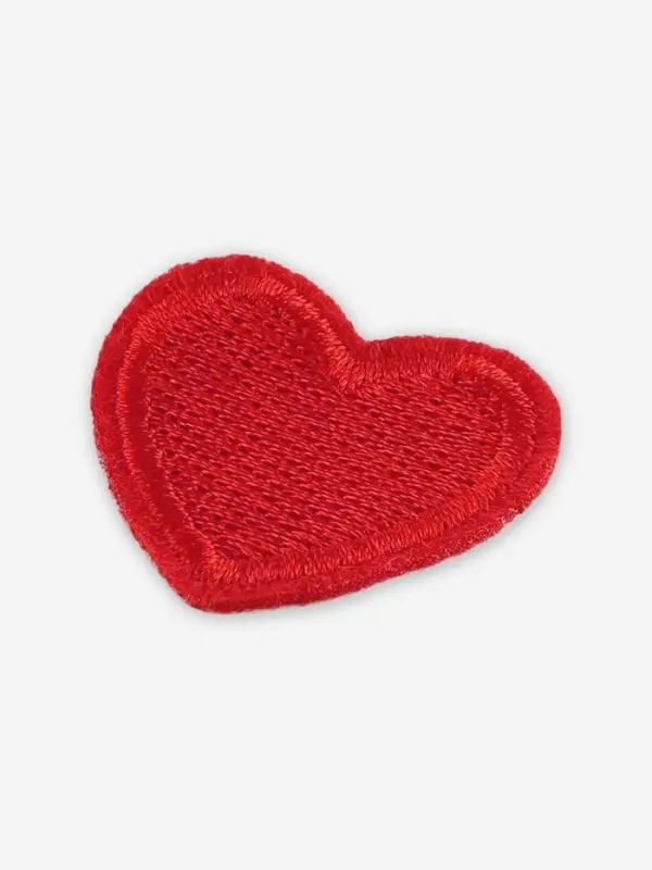 Термоаппликация &laquo;Сердце&raquo;, 3&times;3 см, красная