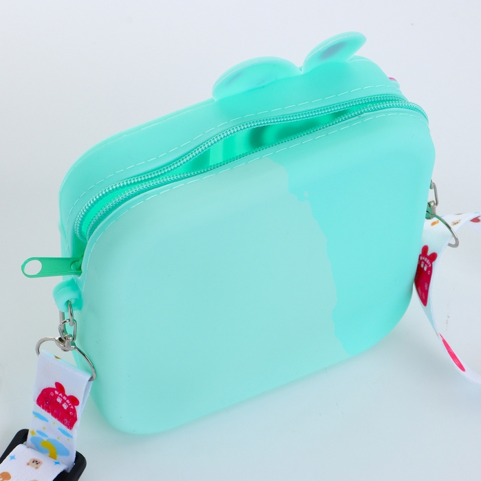 Сумка детская на молнии «Выбражулька», цвет бирюзовый