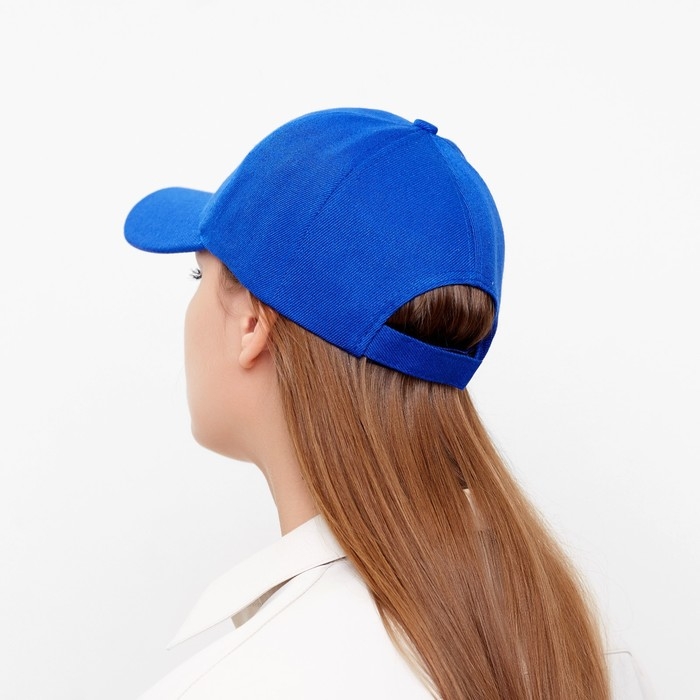 Бейсболка однотонная MINAKU, размер 58, цвет синий Бейсболка однотонная MINAKU, размер 58, цвет синий