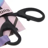 Ножницы канцелярские 12см, черные, длина лезвия 6,5см