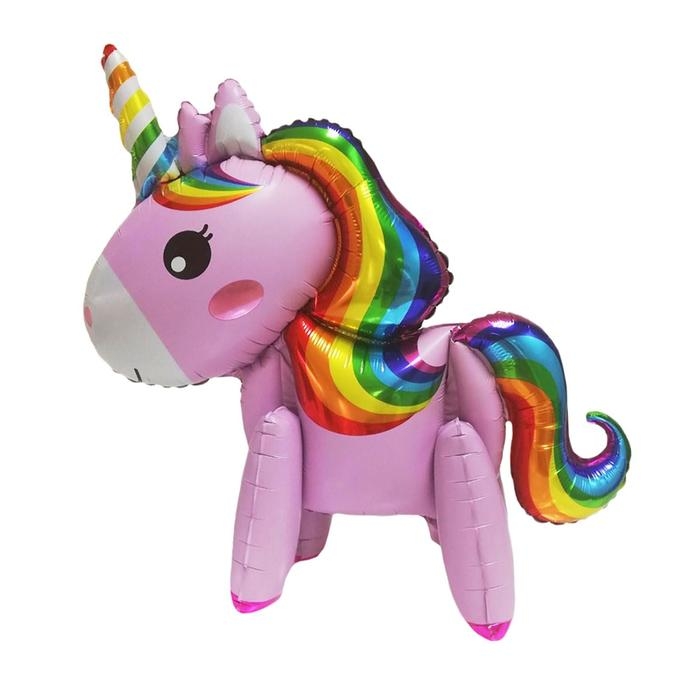 Шар фольгированный 24" &laquo;Единорог-игрушка&raquo;, цвет розовый, под воздух