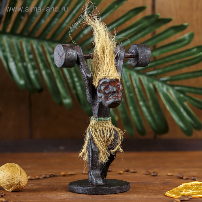 Сувенир дерево Сувенир дерево "Абориген-штангист" 30 см