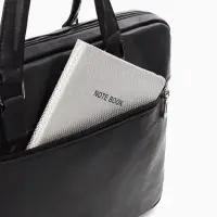 Сумка деловая, 38*8*29см, отд на молнии, 2 н/кармана, длин регил. ремень, ручка, черный