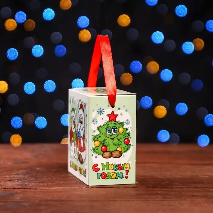 Подарочная коробка «Новогодняя компания», 11×6×11 см