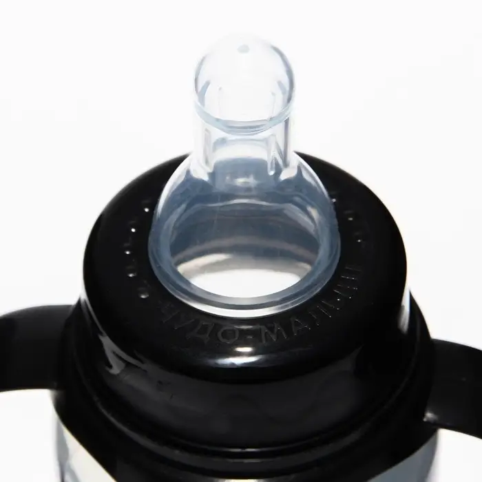 Бутылочка для кормления M&B Fashion Baby, классическое горло, от 3 мес, 250 мл., цилиндр, с ручками