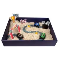 Космический песок “Гонки“ с песочницей 1,5 кг Космический песок “Гонки“ с песочницей 1,5 кг