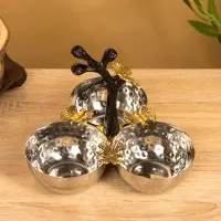 Менажница "Крю" 20х20х20 см, нержавеющая сталь Менажница "Крю" 20х20х20 см, нержавеющая сталь