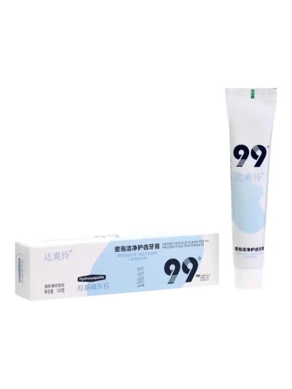 Зубная паста с кальцием и гидроксиапатитом, против желтизны и кариеса, 100 г