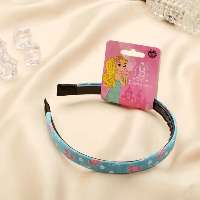 Ободок для волос «Молли», бантики и сердечки, 1.2 см, МИКС Ободок для волос «Молли», бантики и сердечки, 1.2 см, МИКС