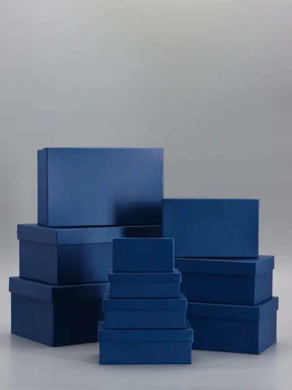 Набор коробок 10 в 1 "Синий" 30 х19 х 12 - 12 х 6,5 х 4 см