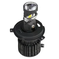 Лампа светодиод. H4 LED LENS, 50Вт, 6800Лм (3400Лм x 2), 6500К, 12/24В, кмпл. 2 шт.