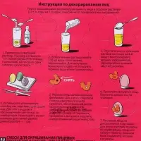 Смеси для окрашивания пищевых продуктов в наборе &laquo;Яркая Пасха&raquo;, микс