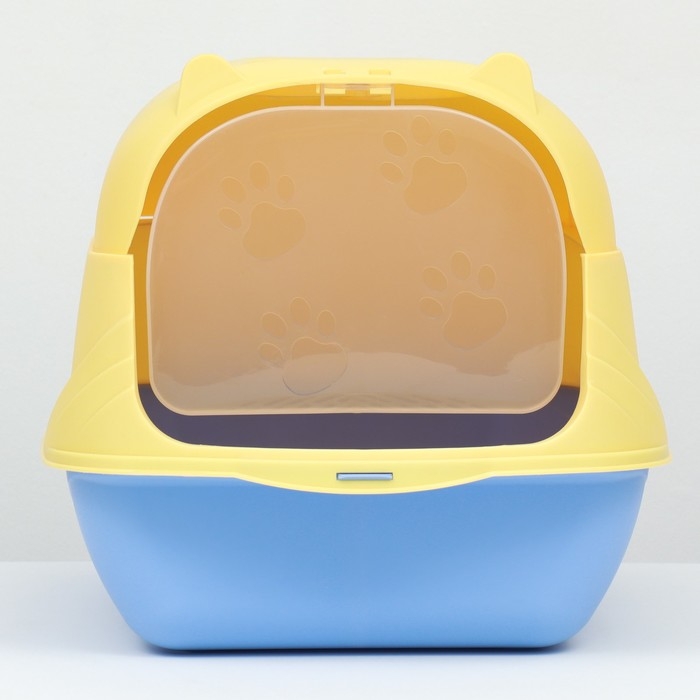 Туалет-домик 36 х 37 х 51 см, бело-синий