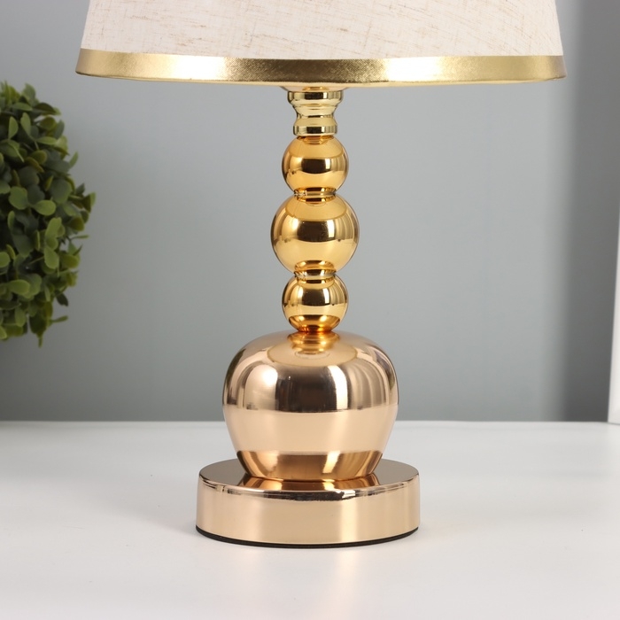 Лампа настольная Лампа настольная "Формула" 1х40Вт Е27 золото 22х22х36см