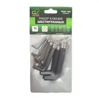 Набор ключей торцевых шестигранных на кольце 10 предметов (1.5-10 мм) JT HKSJ-10R