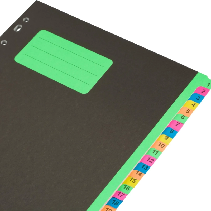 Разделитель листов с индексами Attache , А4,цифровой 1-31 , картон