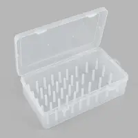 Органайзер для ниток, 42 катушки, 23.7&times;13.7&times;6.6 см, прозрачный