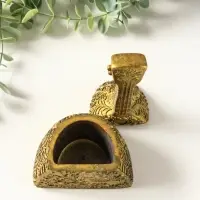 Шкатулка с крышкой для украшений &laquo;Балалайка&raquo;, 14.5&times;8.5&times;5.5 см, под золото