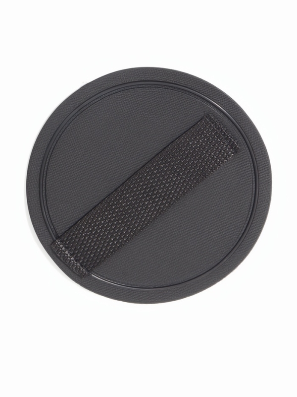 Варежка для пилинга, с держателем, d = 12 см, цвет чёрный Варежка для пилинга, с держателем, d = 12 см, цвет чёрный