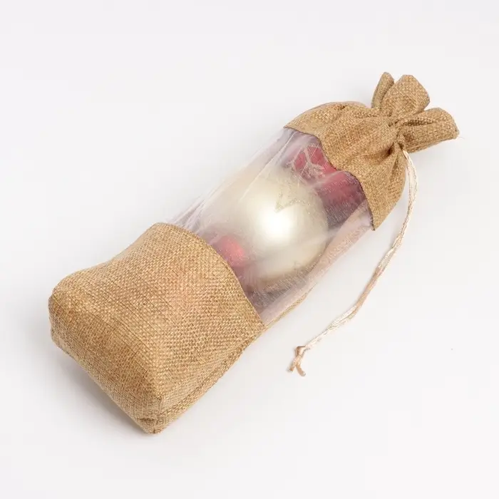 Льняной мешочек для хранения украшений, подарков, трав, 15&times;30 см, набор из 3 штук