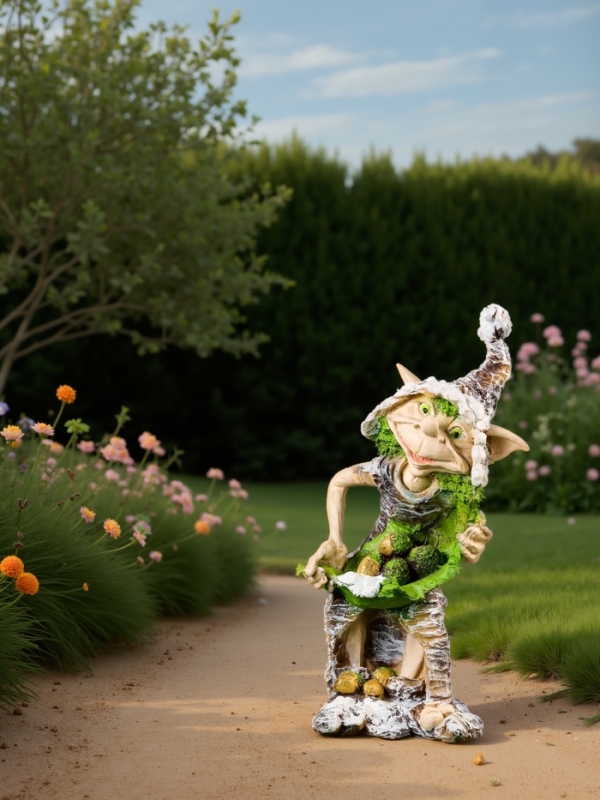 Садовая фигура из полистоуна &laquo;Тролль&raquo;, 46&times;22&times;22 см
