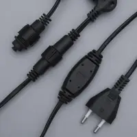 Гирлянда &laquo;Занавес&raquo; 2&times;3 м, IP44, УМС, тёмная нить, 760 LED, свечение белое, мерцание, 220 В