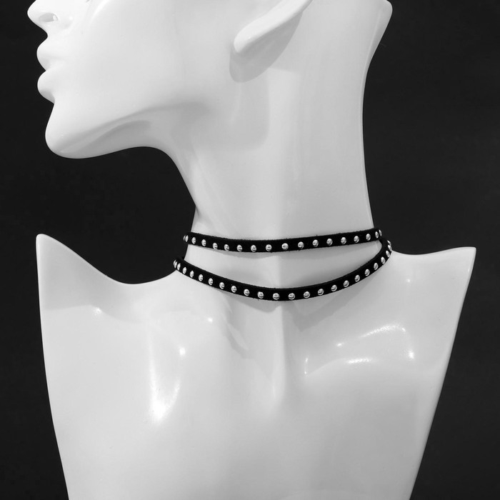 Чокер «Ассорти» плетение, (набор 5 шт.), цвет чёрно-синий, L=30,5 см Чокер «Ассорти» плетение, (набор 5 шт.), цвет чёрно-синий, L=30,5 см