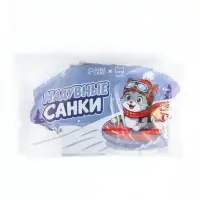 Ватрушка (тюбинг) Snow Cat, диаметр чехла 70 см, сине-серая