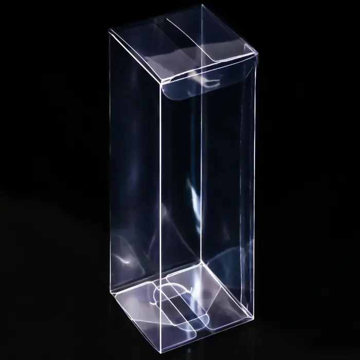 Складная прозрачная коробка из PVC, для упаковки подарков, 5×5×15 см Складная прозрачная коробка из PVC, для упаковки подарков, 5×5×15 см