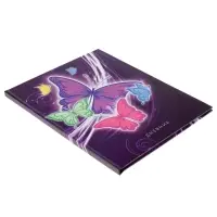 Дневник школьный для 1-11 классов, &laquo;Бабочки. Неон ?&raquo;, твёрдая обложка 7БЦ, глянцевая ламинация, 40 листов