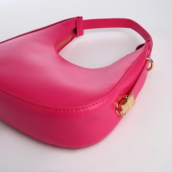 Сумка женская багет на молнии, 20.5&times;7&times;10.5 см, розовая