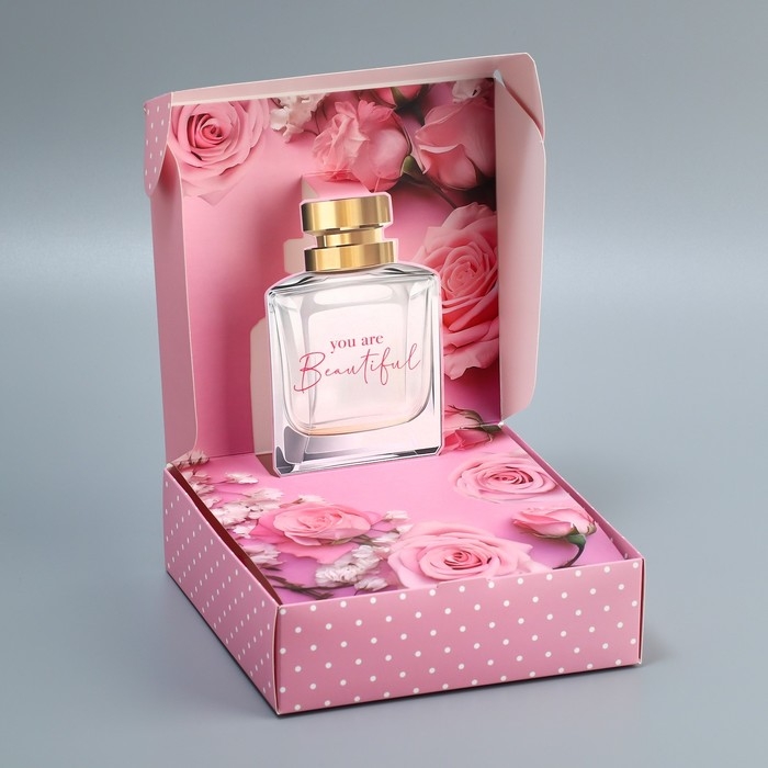 Коробка подарочная складная, упаковка, «With love», 16.5 х 16,5 х 5 см