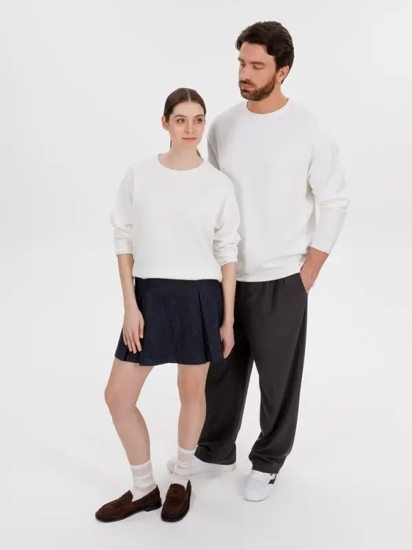 Лонгслив унисекс Siluetti Fuori, молочно-белый, размер L/XL