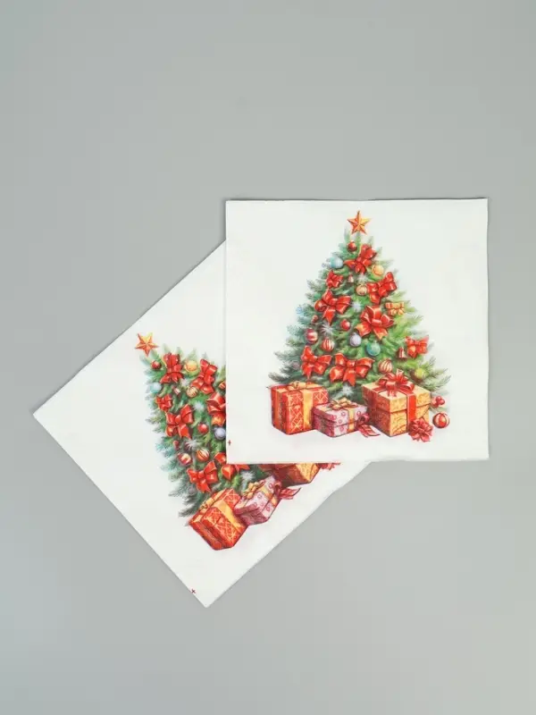 Салфетки бумажные двухслойные «Краса», 33х33, 20 шт