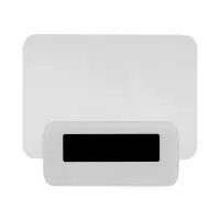 Часы - будильник "Послание", с маркером, подсветка зеленого цвета, белый