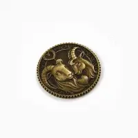 Монета сувенирная, латунь &laquo;Любви и счастья&raquo; d=2.5 см