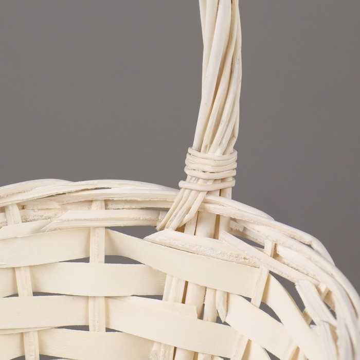 Набор корзин плетеных, 47х39х17/43, 40х32х15/38, 33х25х13/33 см, 3 шт., белый, ива