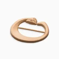 Пряжка для платка &laquo;Лисичка&raquo;, с хвостиком, цвет матовое золото