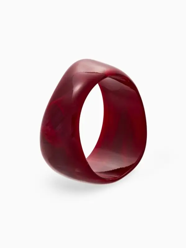 Браслет манжета &laquo;Тренд&raquo;, d=7.5 см, широкий, акрил, бордовый