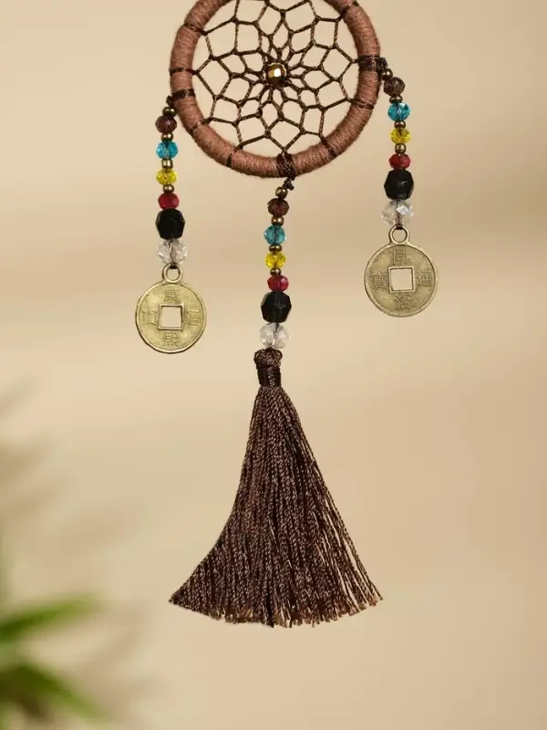 Брелок &laquo;Ловец снов&raquo;, 4&times;15 см, коричневый