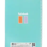 Тетрадь 80 листов в клетку Hatber &laquo;Скобочки&raquo;, на гребне, ламинация Soft-touch, перфорация на отрыв, цветной срез, блок офсет 60-65 г/м&sup2;, МИКС 2 вида